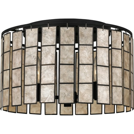 

Quoizel Sglm1714 3 Light 14 Wide Semi-Flush Drum Ceiling Fixture - Black