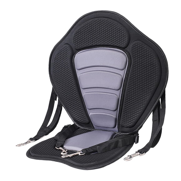 Kayak Padded Seat Canoe Seat Adjustable Cushion Cushioned Fishing Seat Universal Grey