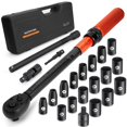 thumbnail image 1 of MECHMAX 161-Piece Master Mechanics Tool Set & 1/4", 3/8", 1/2" Drive Socket Kit. Professional Auto Repair Set with Ratcheting Bit Driver, Spark Plug, 1 of 7