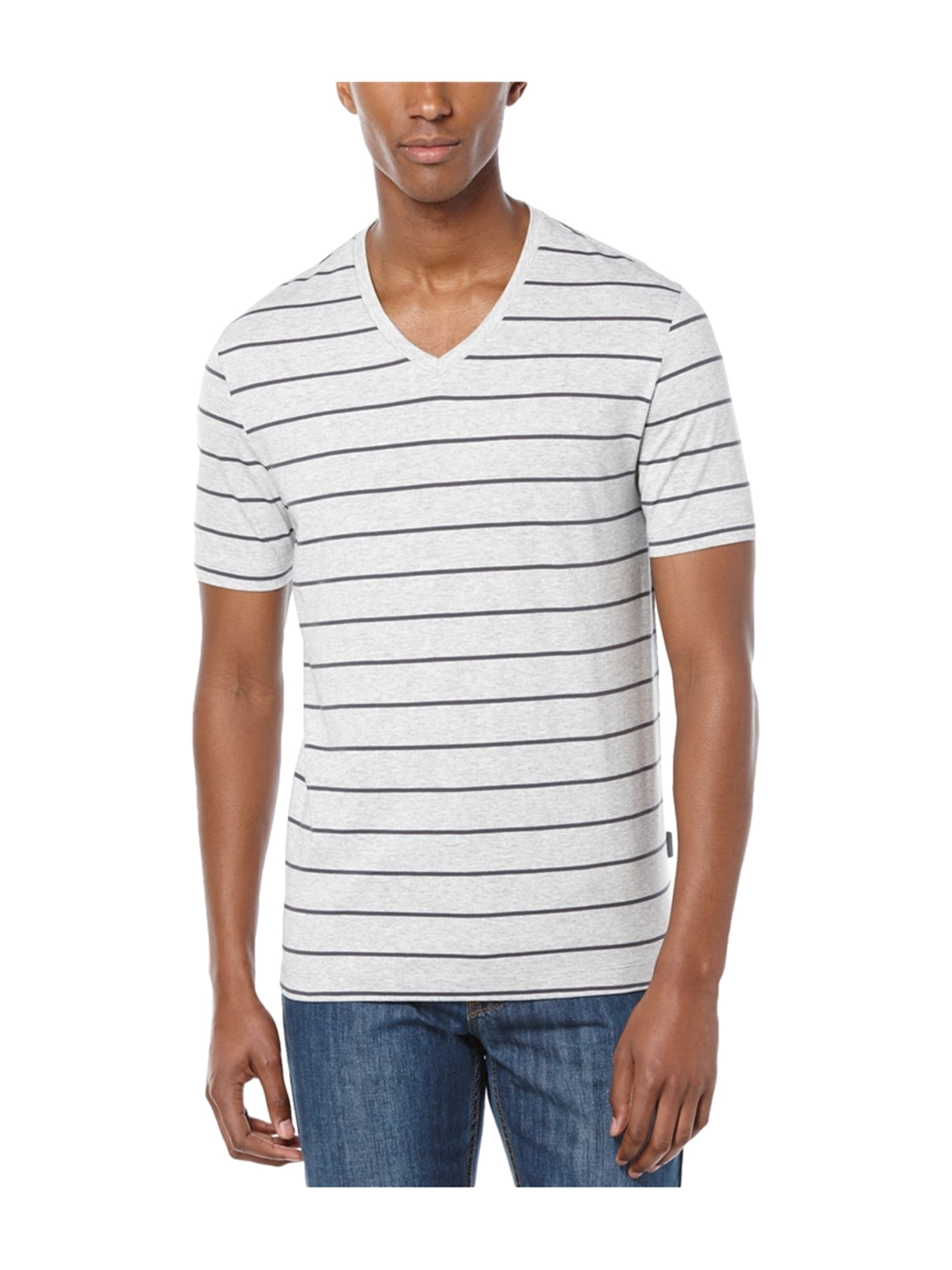 Perry Ellis Mens Stripe Print Shirt