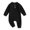 Black, variant on Bagilaanoe Newborn Baby Girl Boys Fall Jumpsuit Solid Color Long Sleeve Bodysuit 3M 6M 9M 12M Infant Waffle One Piece Romper