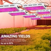 NAILGIRLS LED Grow Light 2000W Veg/Bloom Daisy Chain Plant Lamp with Hygrometer for Indoor Plants