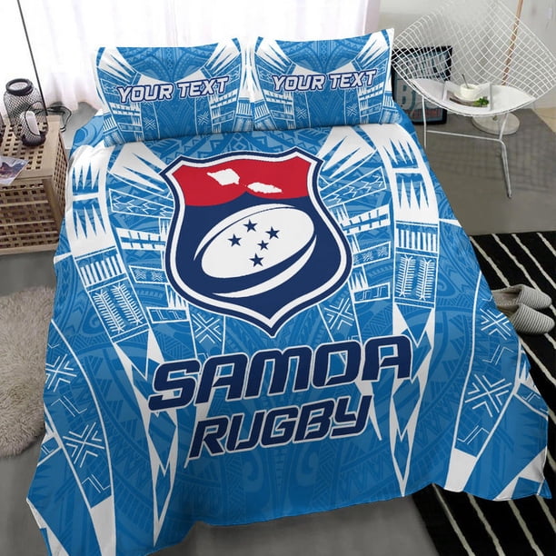 Juego de cama personalizado Samoa Rugby Toa Samoa Azul - LT2