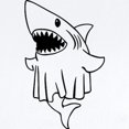 thumbnail image 2 of CafePress - Ghost Shark - Baby Light Bodysuit, Size Newborn - 24 Months, 2 of 4