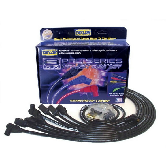Taylor Wire / Vertex 76030 TAY76030 8MM RACE FIT SPIRO-PRO BLACK