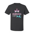 thumbnail image 2 of Wild Bobby, Cute Unicorn Mermaid Vibes Children Girl Birthday, Streetwear, Men's Graphic Tees, Charcoal, Small, 2 of 3