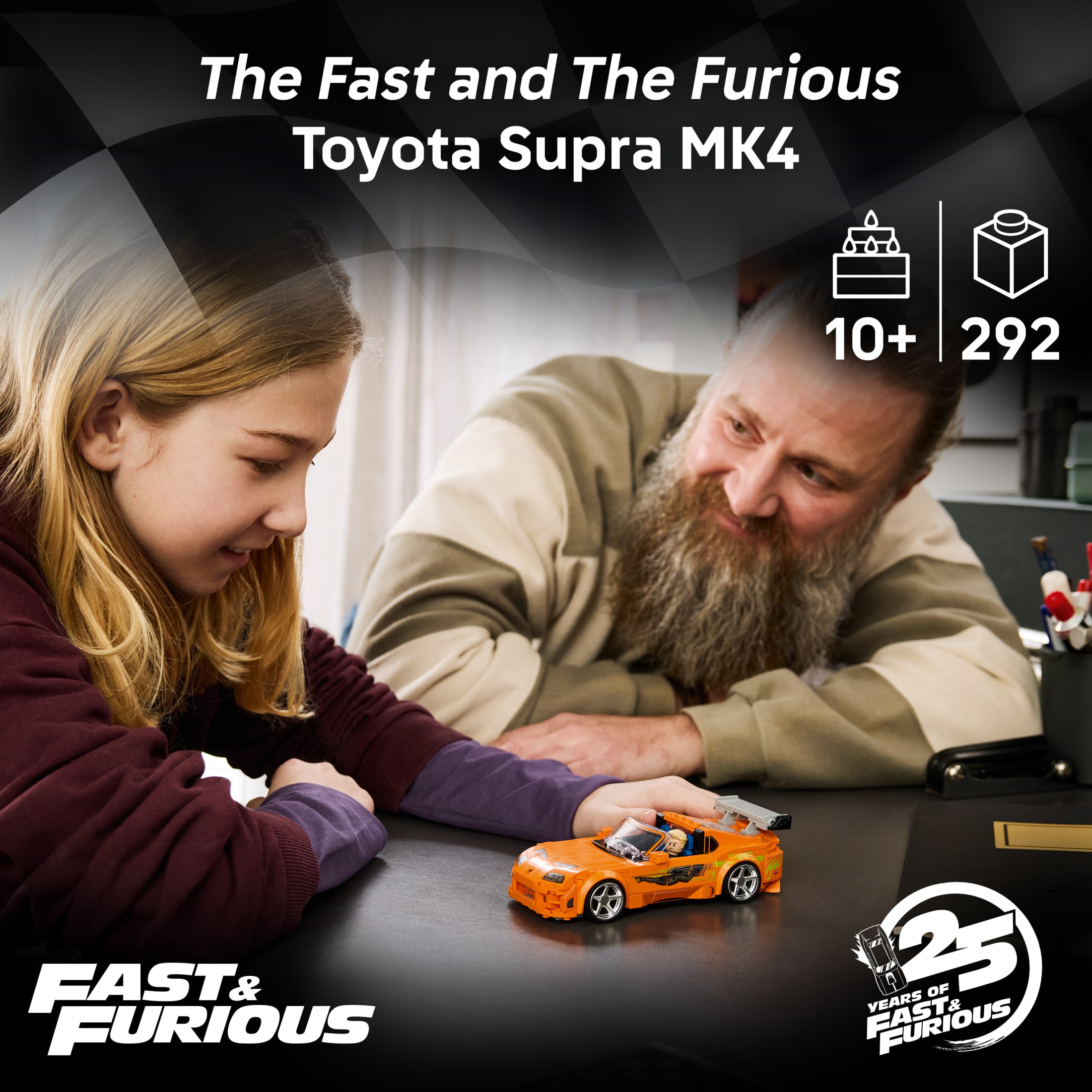 LEGO Speed Champions The Fast and The Furious Toyota Supra MK4 - Juguete de Construcción para Niños y Niñas, Mayores de 10 años - Coche de Rápidos y Furiosos con Minifigura - Regalo para Cumpleaños - 77260 2