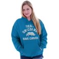thumbnail image 4 of Real Unicorns Have Curves Rhinoceros Hoodie Sweatshirt Women Brisco Brands L, 4 of 6