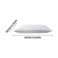 thumbnail image 2 of 100% Cotton Lace Pillow Insert - Soft Comfortable Pillow Core for Home & Bedroom, Hotel-Quality Plush Pillow, Durable Breathable Pillow Core for Bed Sofa & Nursery Decor, 20*12in, White, 2 of 9
