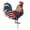 A, variant on Painted Rooster Figurine, Independence Day Themed Ornament, Outdoor Ground Mounted Stake, Rural Style Animal Decor, Landscape Accent for Garden, Lawn and Yard Scenery Design, A