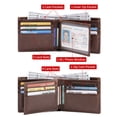 thumbnail image 3 of FALAN MULE Mens Wallet Genuine Leather RFID Blocking Large Capacity Trifold Wallet for Men with 13 Card Holders, 3 of 7