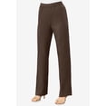thumbnail image 2 of Roaman's Women's Plus Size Petite Plus Size Wide Leg Bend Over Pant, 2 of 6