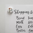 thumbnail image 2 of Letter P Floral Monogram Initial Kitchen Refrigerator Locker Button Magnet, 2 of 6