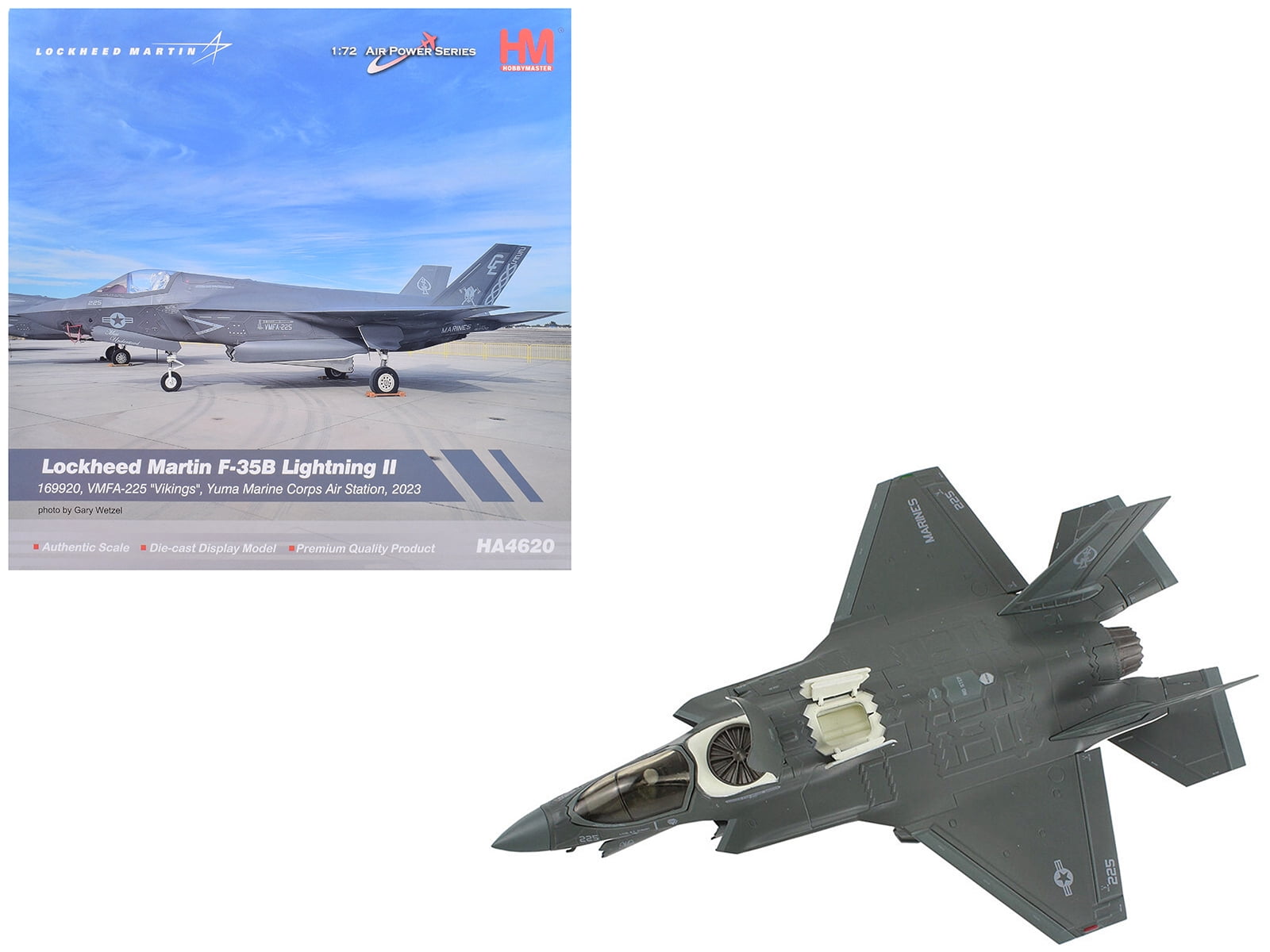 ホビマスター　Lockheed F-35B 1/72 ダイキャストモデル Lockheed Martin F-35B Lightning II Aircraft Beast Mode