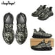 thumbnail image 1 of Zapatillas Noisydesigns de moda para hombre, diseño de calavera 3D abstracta en blanco y negro, informales, planas, resistentes al desgaste, cómodas,, 1 of 6
