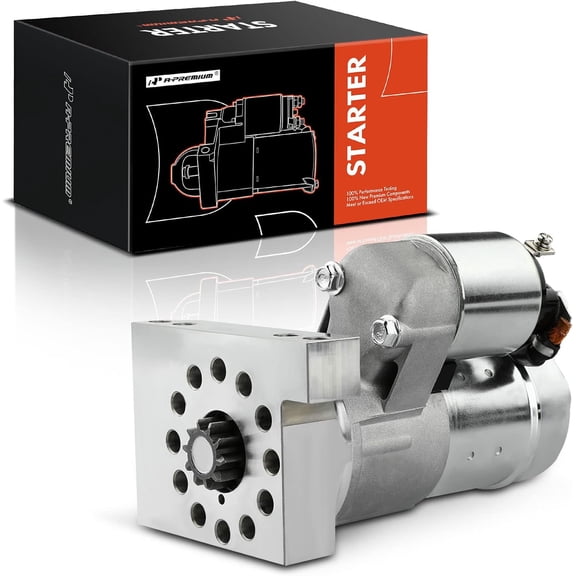 A-Premium Starter Motor Compatible with Chevrolet SBC BBC GMC 262 305 307 327 350 454 with 153 or 168 Tooth Ring Gear, 12V 1.4KW 10 Teeth Clockwise, Replace# S114-823, S114-823S