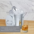 thumbnail image 3 of Cubeta de Hielo Aislada Twine con Tapa y Cuchara 4L Metal Galvanizado, 3 of 9