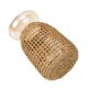 thumbnail image 1 of Khaki Glass Vase for Storage Creative Design with Anti Skid Bottom Fits Various Rooms 7 inch, 1 of 5