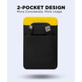 thumbnail image 3 of Bolsa de almacenamiento Afterplug con adhesivo de 2 bolsillos para accesorios de ordenador portátil, 3 of 7