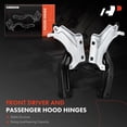 thumbnail image 3 of A-Premium Front Driver and Passenger Hood Hinges Compatible with Nissan Rogue 2021 2022 2023, Front Left and Right Side, 2-PC Set, Replace# 654016RA0A, 654006RA0A, 3 of 8