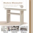 thumbnail image 5 of Euroco 47.8" Modern Console Table, Wooden Sofa Table Narrow Entryway Table with Open Storage Shelf for Entryway, Living Room,Gray Wash, 5 of 6