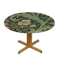 thumbnail image 3 of Nawypu William Morris Flowers Floral Prints, Elastic Fitted Edged Round Tablecloth Waterproof Anti-Shrink Soft Polyester Table Cloth Washable Table Cover for Banquet Home Indoor or Outdoor, 3 of 7