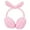 Pink, variant on Spencer Women Winter Earmuffs Fluffy Cute Bow Ear Muffs Girls Ski Plush Ear Covers Outdoor Fleece Lining Ear Warmer, Black
