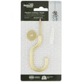 thumbnail image 3 of N275-525 - V2682 - 3-11/32-in Modern Ceiling Hook in White, 3 of 7