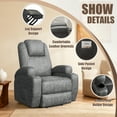 thumbnail image 6 of Homall Power Lift Recliner Chair Leathaire  for Elderly with Ergonomic Lounge Chair Single Sofa Gray, 6 of 7