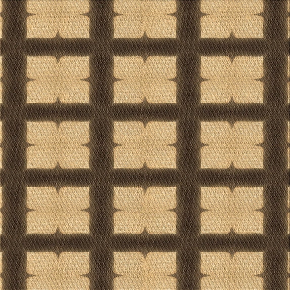 Ahgly Company Machine Washable Indoor Square Transitional Orange Area Rugs, 5' Square