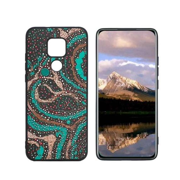 Abstract-dot-art-Life-Force-Hard-s-Original-Fine-Art-3 Phone Case, Degined for Moto G Play 2021 Case Men Women, Flexible Silicone Shockproof Case for Moto G Play 2021