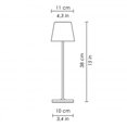 thumbnail image 2 of Lampe de Table Sans Fil 3 Niveaux de Luminosité en Aluminium pour Lecture, 2 of 3