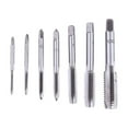 thumbnail image 1 of Shisuyan 7 Pcs Straight Fluted Thread Screw Taps Plug Drill Set DIY Metalworking Hand Tools Kit Tap Die Milling Spiral Hole Cutter (Silver), 1 of 9
