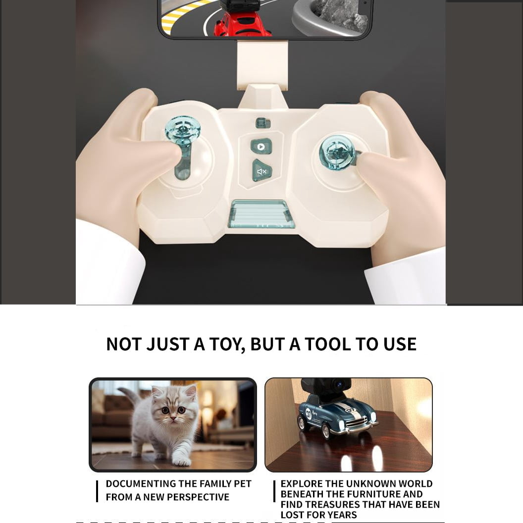 Mini Remote Control Car with Camera, FPV RC Car, Blue