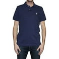thumbnail image 3 of U.S. Polo Assn. Men's Solid Polo With Small Pony, Classic Navy/White, X-Large, 3 of 3