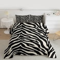 thumbnail image 2 of jejeloiu Jungle Zebra Striped Queen Comforter Set,Abstract Geometric Stripes Bedding Comforter Set For Girls Boys Reversible 3pcs, 2 of 8
