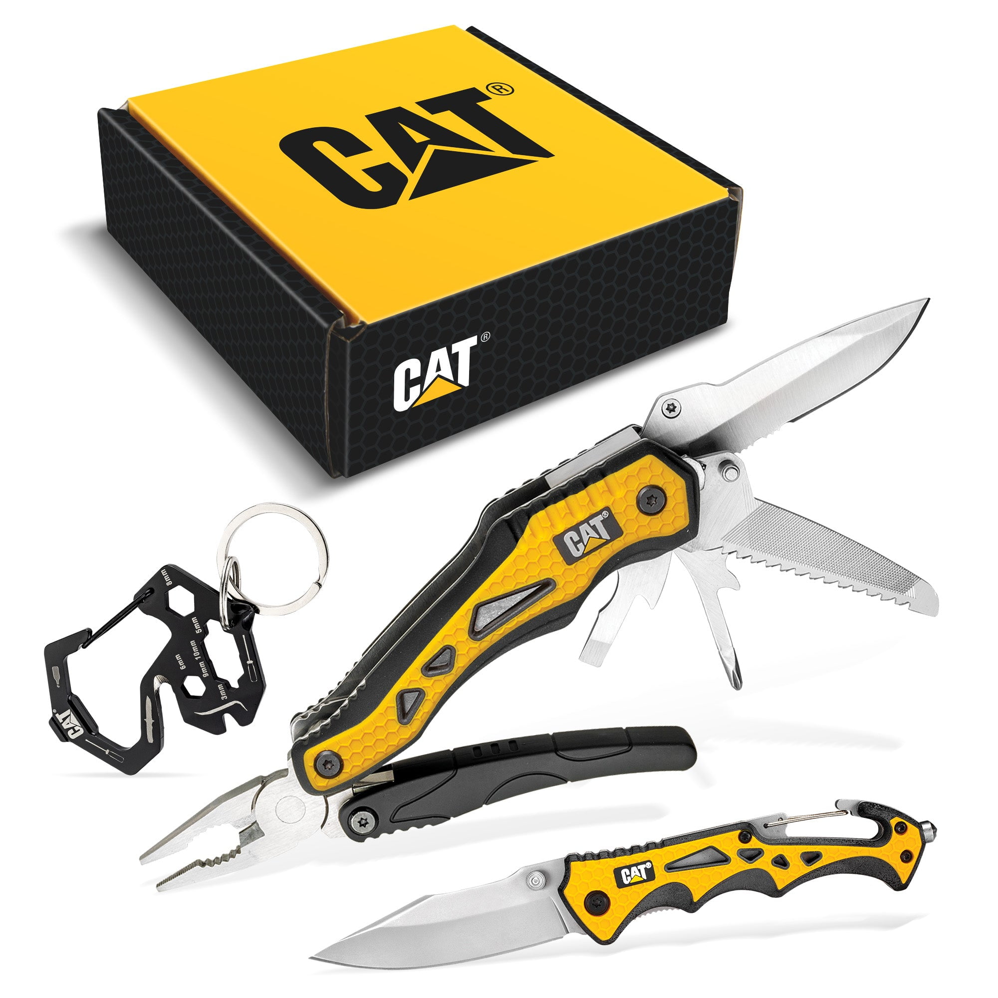 Set De 3 Pcs Multiherramienta, Cuchillo Y Llavero 240357 Para Regalo