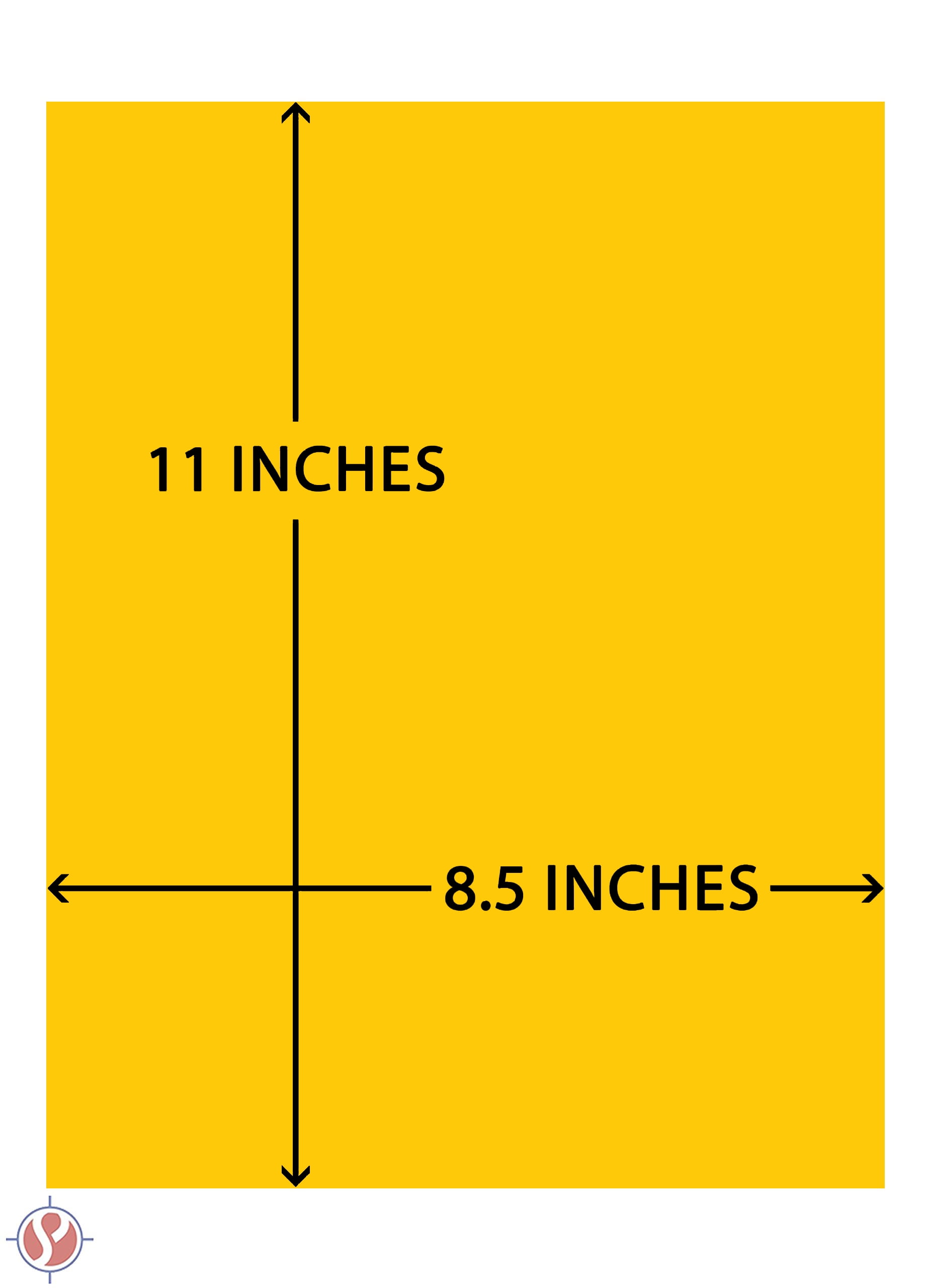 65Lb Cover 8.5 x 11 inch Daffodil Yellow Cardstock 50 Sheets