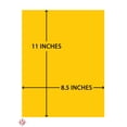 thumbnail image 5 of Bright Color Card Stock Paper, 65lb. 8.5 X 11 Inches - 50 Sheets -Gold, 5 of 5