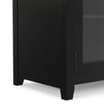 thumbnail image 3 of Simpli Home Cosmopolitan 72 inch Wide Solid Wood TV Stand in Black For TVs up to 80 inches, 3 of 14