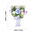 thumbnail image 3 of Artificial Flowers Plush Flower Bouquet Great Gift for People of All Ages Removable Flowers And Toys (A), 3 of 6