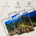 thumbnail image 6 of Elephant Stock Remains Of Machu Picchu Wall Art - Horizontal Multi Panel Canvas - Living Room Wall Decor - Architecture Multi Panel - Green And Blue Decor - 52" x 32", 6 of 8