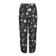 thumbnail image 5 of ICHUANYI Clearance Women Casual Printing Pants Comfortable Elastic High Waist Casual Beach Pants(Black, S) ICHUANYI WER2023080815396, 5 of 8