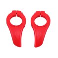 thumbnail image 4 of DECORNIJIA Ergonomic Design Bike Handles Horn Shape Red 1 Pair, 4 of 8