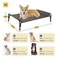 thumbnail image 4 of Veehoo Cooling Elevated Dog Bed, Chew Proof Dog Cot with Washable Mesh, Medium, Brown, 4 of 10