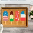 thumbnail image 2 of Letter Print America 4th of July USA Patriotic Doormat Indoor Outdoor Rug Welcome Decorative Memorial Day Front Door Mat Anti-Slip Rubber for Seasonal Kitchen Entrance Floor Decor 16 x 24 Inch, 2 of 8