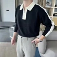 thumbnail image 5 of Suéteres de punto con cremallera para hombres Suéteres con cremallera Ropa para hombre Ropa tipo polo Moda Maletry Diseñador Moda coreana clásica S, 5 of 5