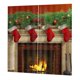thumbnail image 5 of Juego de 2 cortinas decorativas navideñas, cortinas para ventanas, cortinas opacas Botas colgantes, 5 of 9