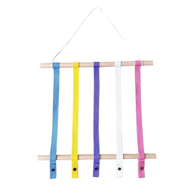 Soporte para Lazo para El Cabello Accesorios para El Cabello Cinturón de Almacenamiento para Decoración Colgante de Pared es azul CUTICAT Soporte para lazo de pelo