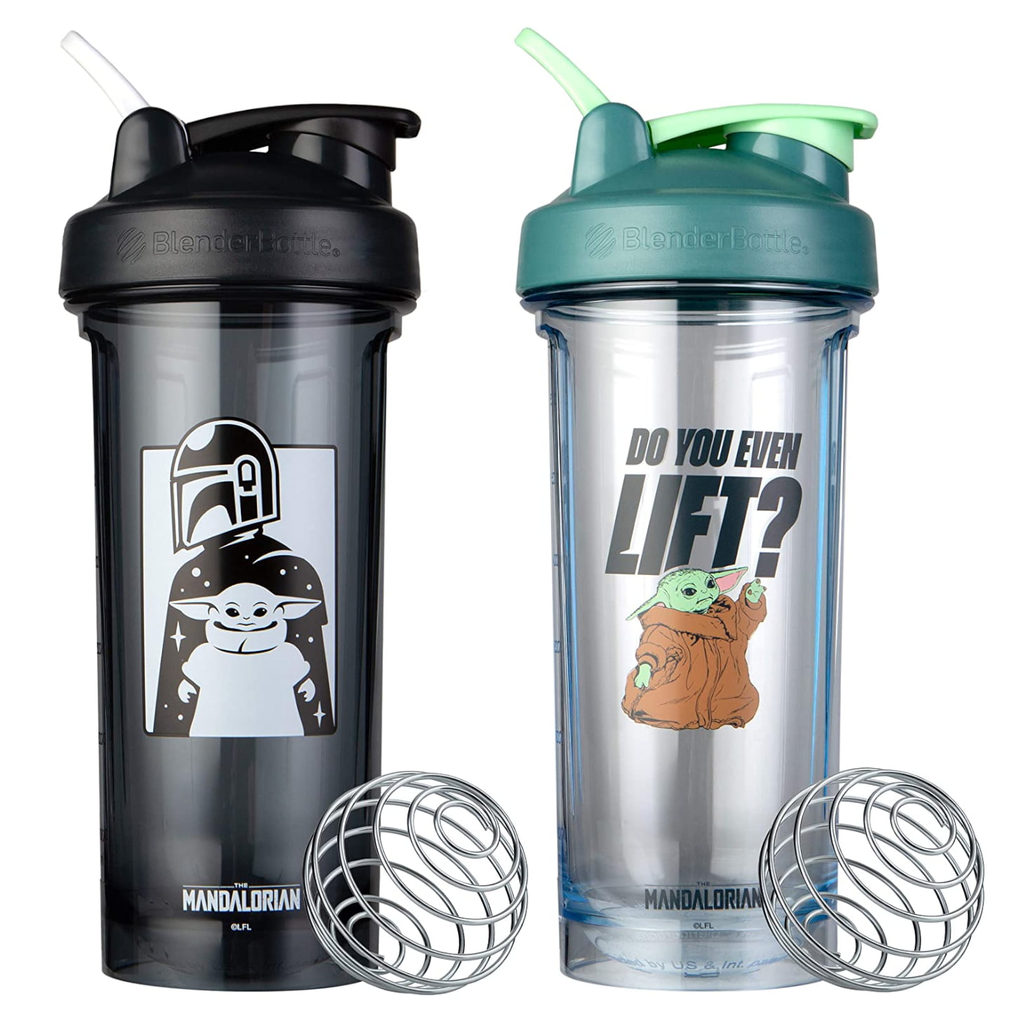BlenderBottle Classic V2 28 oz Brown Star Wars Chewbacca (Beast Mode)  Shaker Cup with Wide Mouth and Flip-Top Lid 